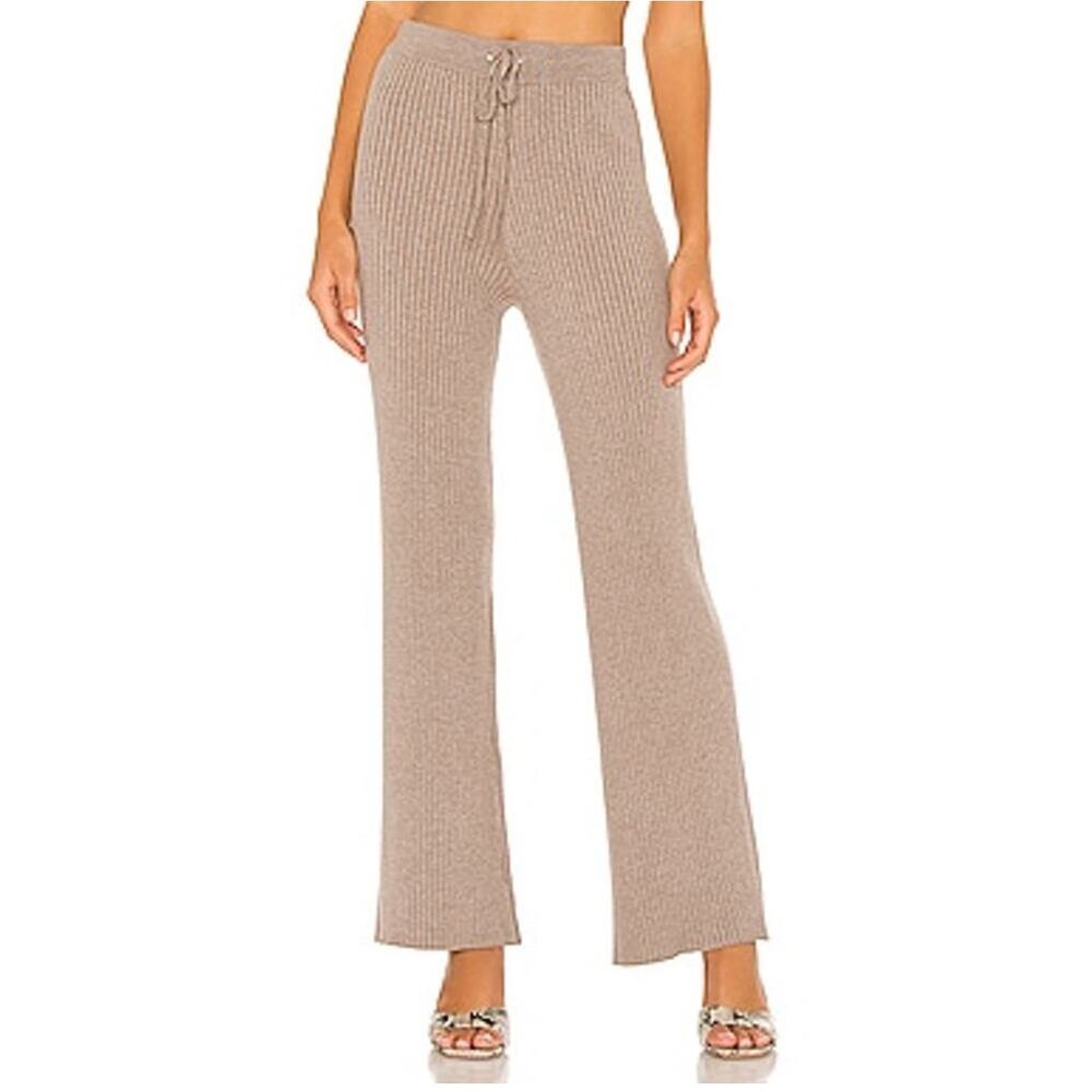 Lovers & Friends Women's in Ash Grey Elastic Waist Drawstring Inca Pant Size M
